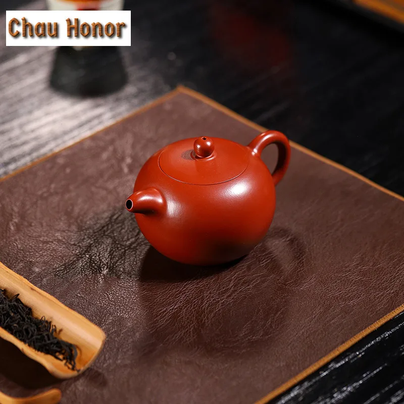 

270ml Vintage Yixing Purple Clay Teapots Handmade Pot Raw Ore Dahongpao Mud Kettle With Infuser Chinese Zisha Tea Set Gift