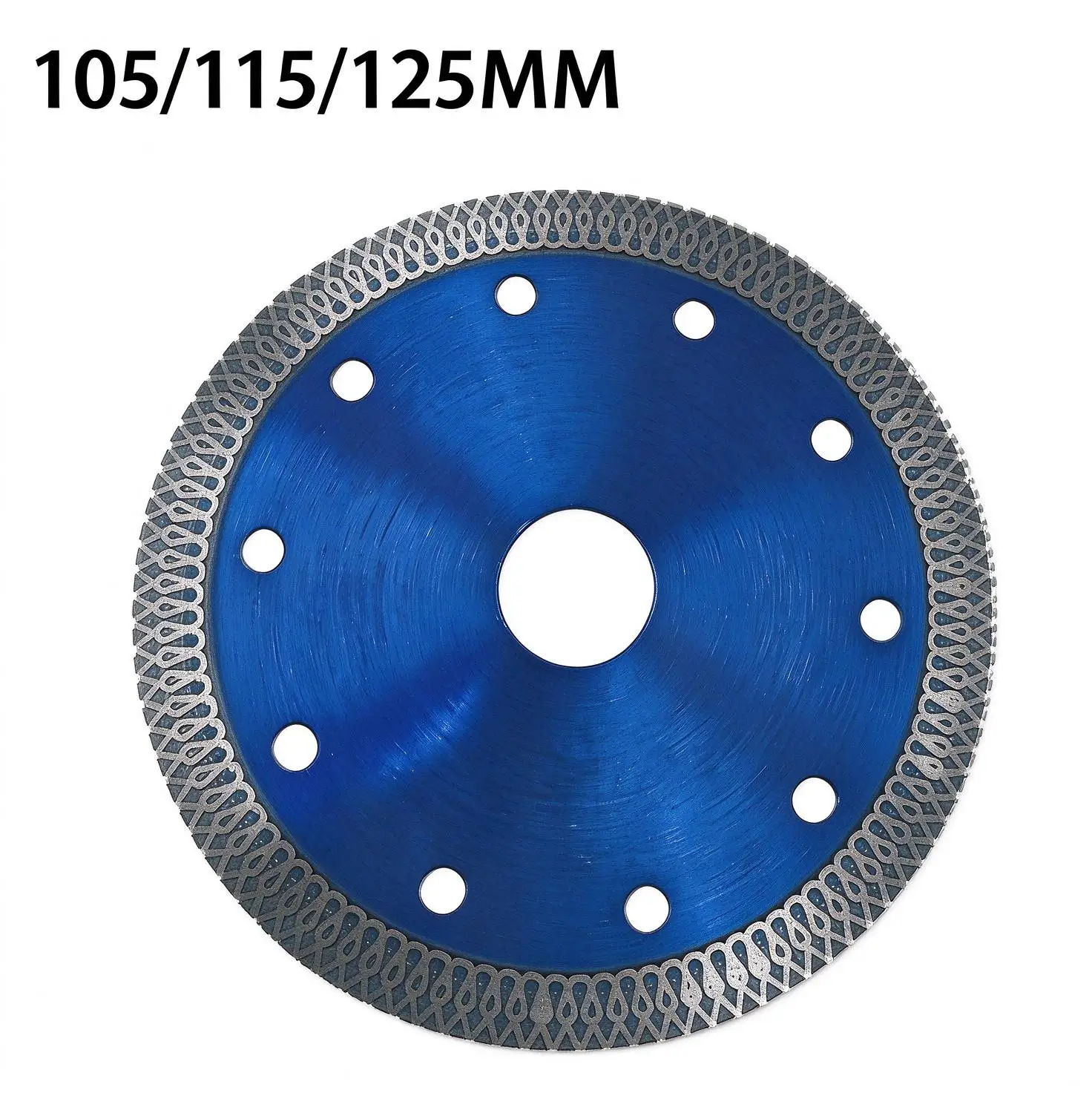 105/115/125mm Diamond Cutting Disc, 1.2mm Thin Turbo Saw Blade for Tile, Ceramic, Marble, Granite Cut, Diamond Height 10mm