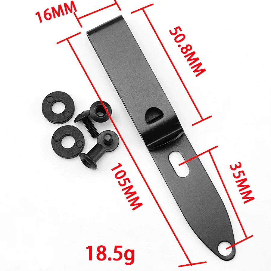 مشبك حزام مع برغي لـ KYDEX الحافظة الخصر كليب DIY بها بنفسك سكين الملحقات 420 الفولاذ المقاوم للصدأ غمد حزام المشبك صغير متوسط كبير #6