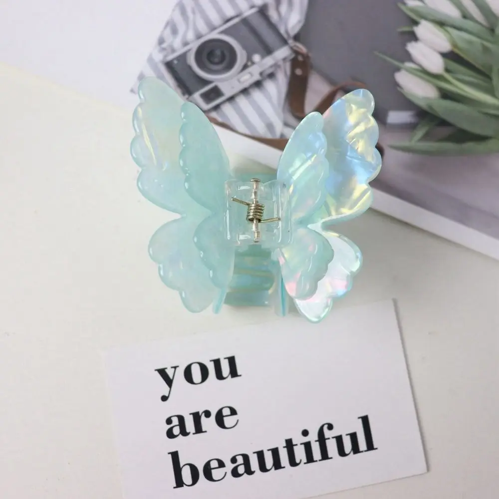 

Personalized Acetic Acid Acetate Butterfly Hair Claw Elf Colorful Butterfly Hair Clip Animals Grab Clip Large Shark Clip Daily