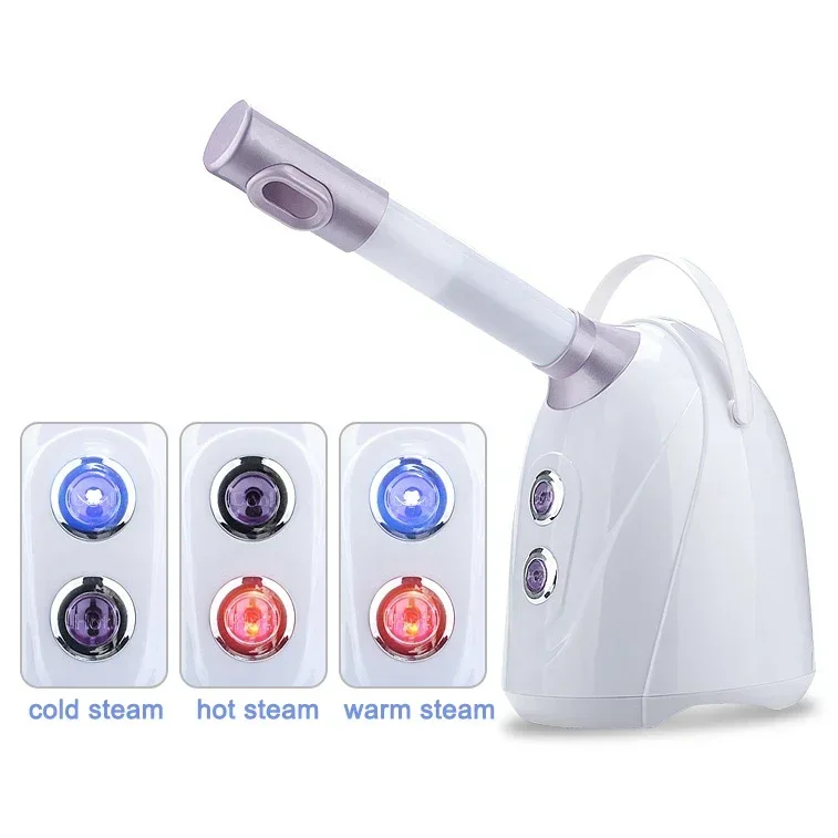 

22 New Arrival Salons Spa Portable Hot Cold Face Steams Machin Aromatherapy Facial Steamer 3 in 1 Electric 220V Nano Spray 250ml