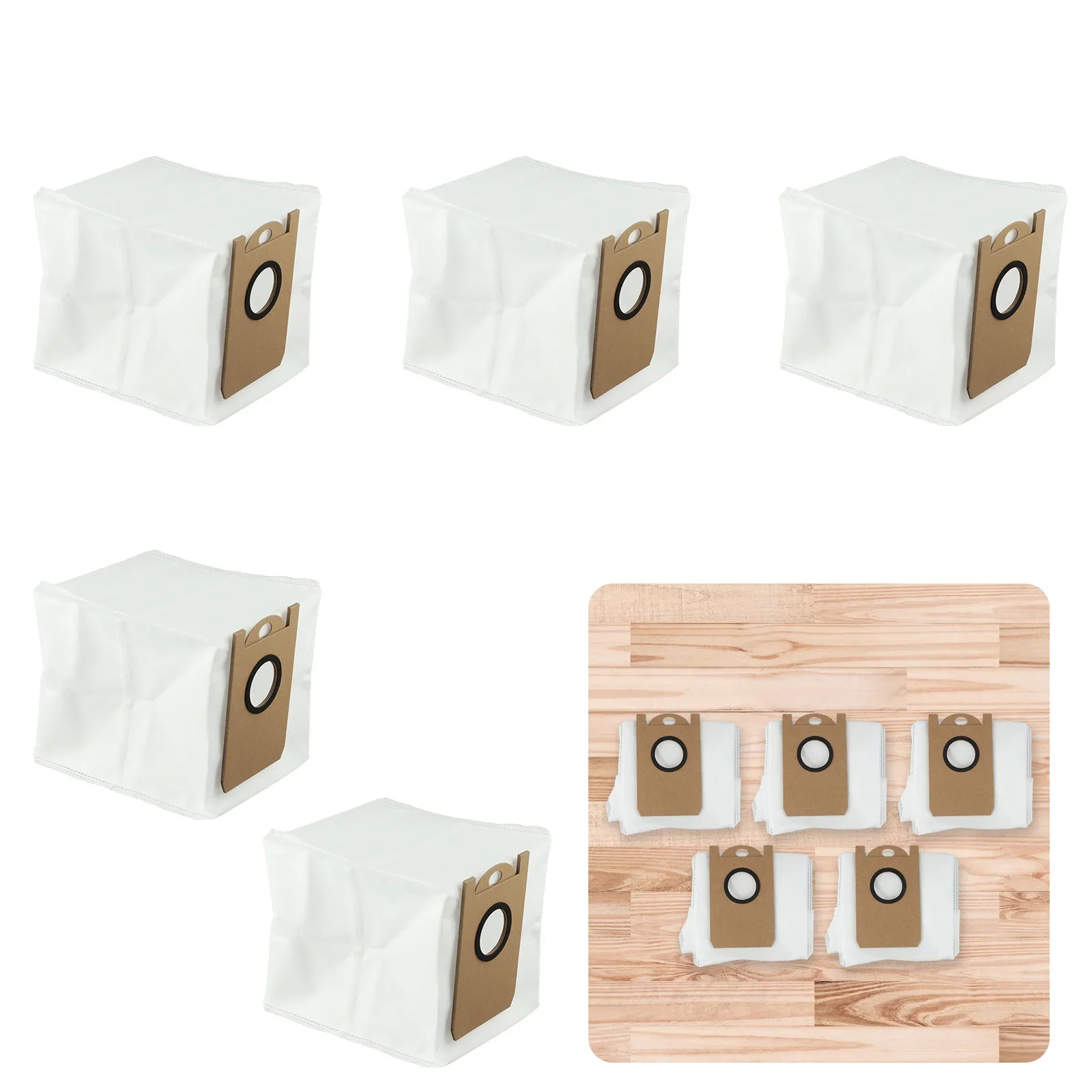 For LX16 Pro For SmarterHome Dust Bags Indoor Cleaning White Easy Installation Dust Bags 5 Pack Hygienic Cleaning