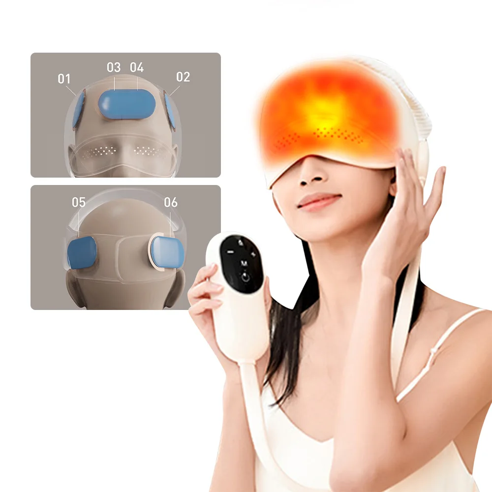 

Electric Air Pressure Bag Heating Head Massager Scalp Massager Eye Hot Compress Headache Pain Relief Scalp Deep Relaxation