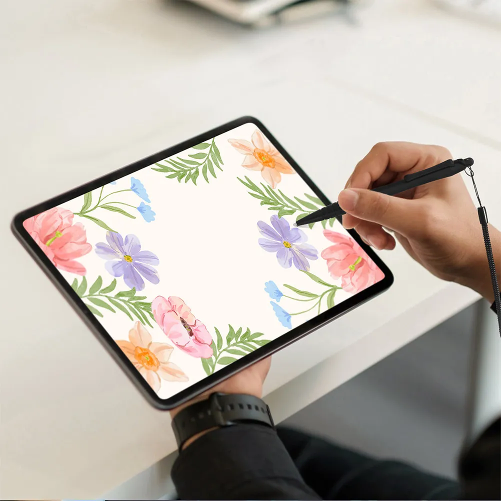 

3Pcs Resistive Screen Handwriting Stylus Pen Fast Responsive Drawing Writing Touch Pen with Anti Loss Lanyard and Convenient