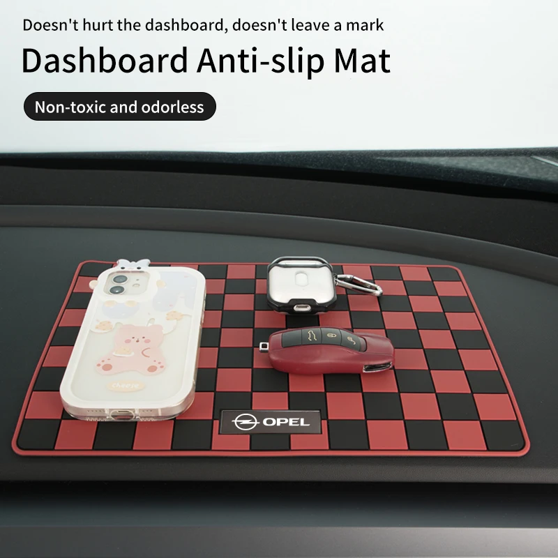 Car Dashboard Anti-slip Mats Silicone Key Phone Holder Storage Pads For Opel Corsa Insignia Vectra Zafira Meriva Antara Ampera