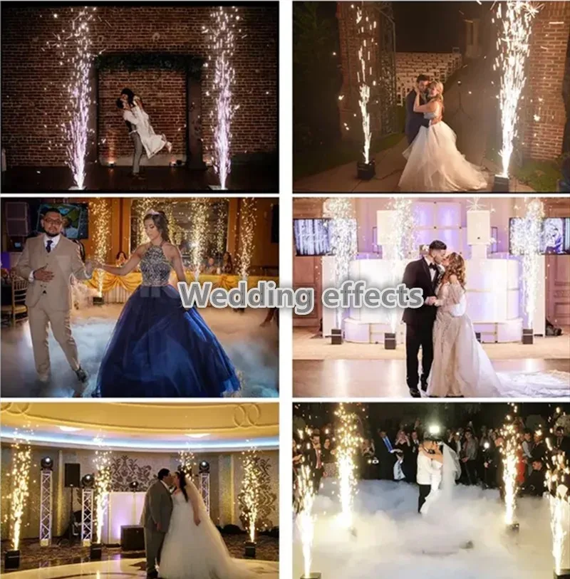 White Housing Sparklers Indoor Outdoor Use for Wedding Stage Cold Spark Machine Special Effects Equipment