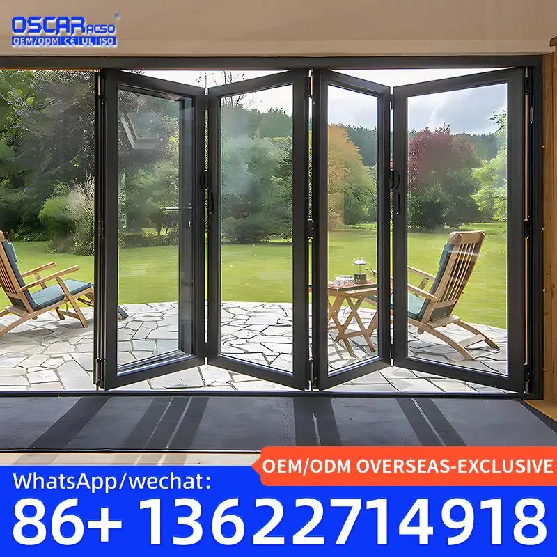 باب أكورديون قابل للطي متعدد الوظائف قابل للتخصيص للمساحات التجارية الأوروبية مصنوع من المصنع باب قابل للطي #3