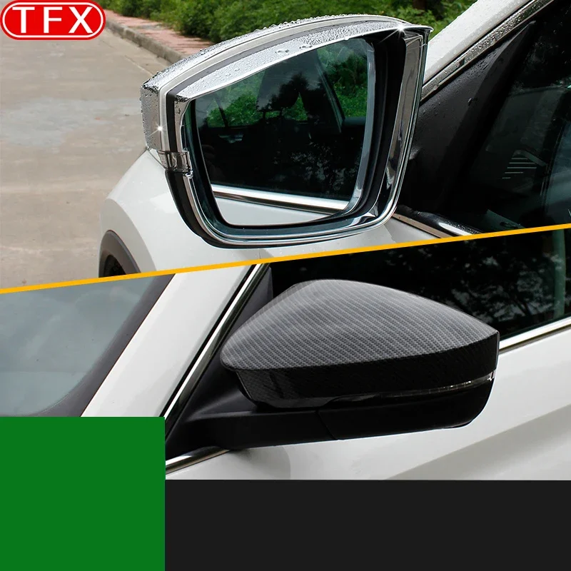 

For Skoda Kodiaq 2017-2020 Car Styling Rearview Mirror Visor Rain Eyebrow Frame Weather Shield Cover Protection Auto Accessories