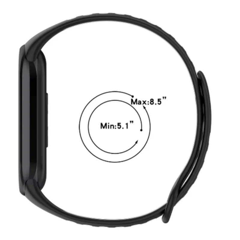 Силиконовый спортивный ремешок для смарт-часов Xiaomi Mi Band 8 9, дышащий браслет для Mi Band 8 9, Сменные аксессуары для браслета