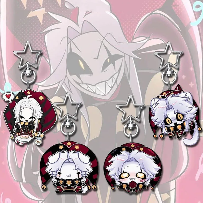 Game The Freak Circus Pierrot Cosplay Keychain Kawaii Acrylic