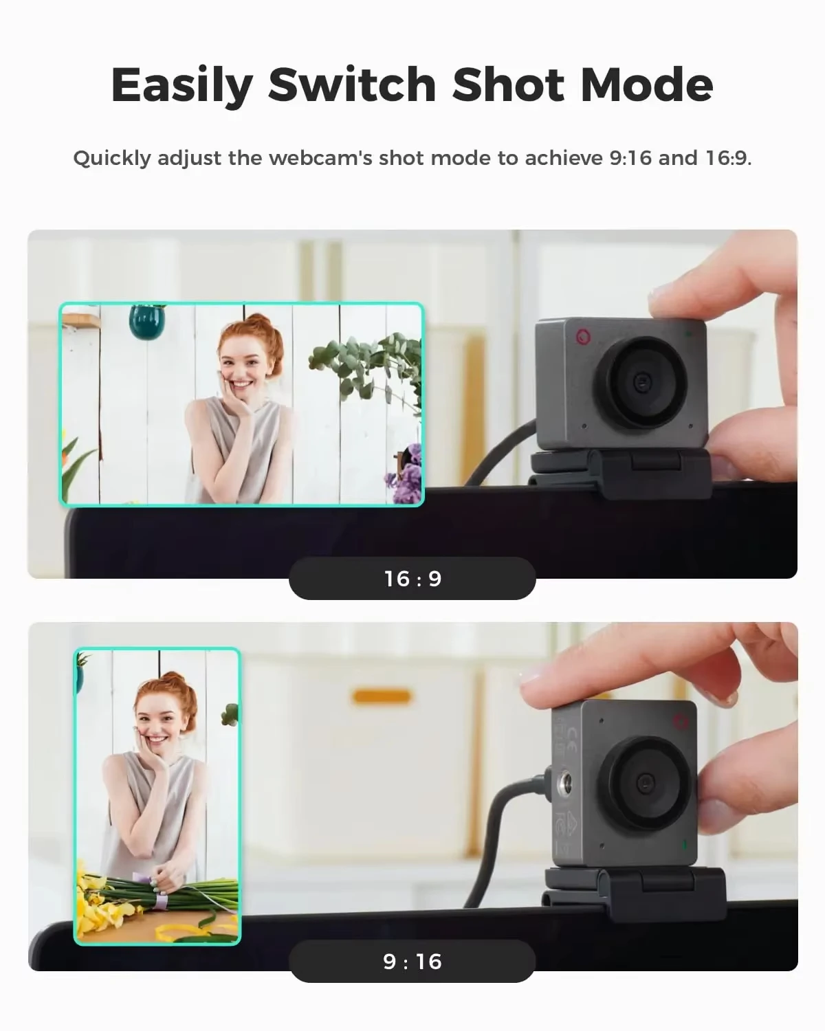 OBSBOT Meet SE 1080P 100FPS Webcam AI Framing Streaming Camera with 1/2.8