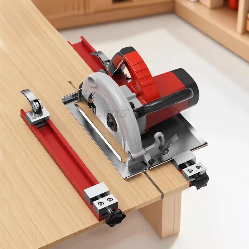 

Woodworking Adjustable Cutting Limitted Clip Milling Jig 190mm-300mm Cutting Machine Bottom Plate Positioning Back Board Clamp