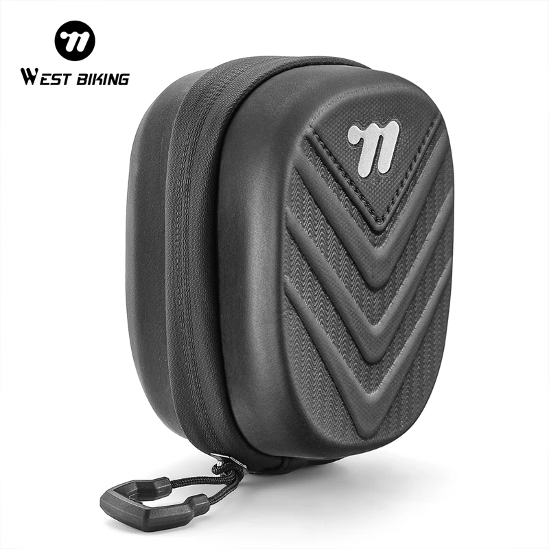 AliExpress West Biking WEST BIKING 3D Embossed Bicycle Hard Shell Saddle Bag Waterproof Quick Release Bike Rear Tail Storage Bag Portable Cycling Seat