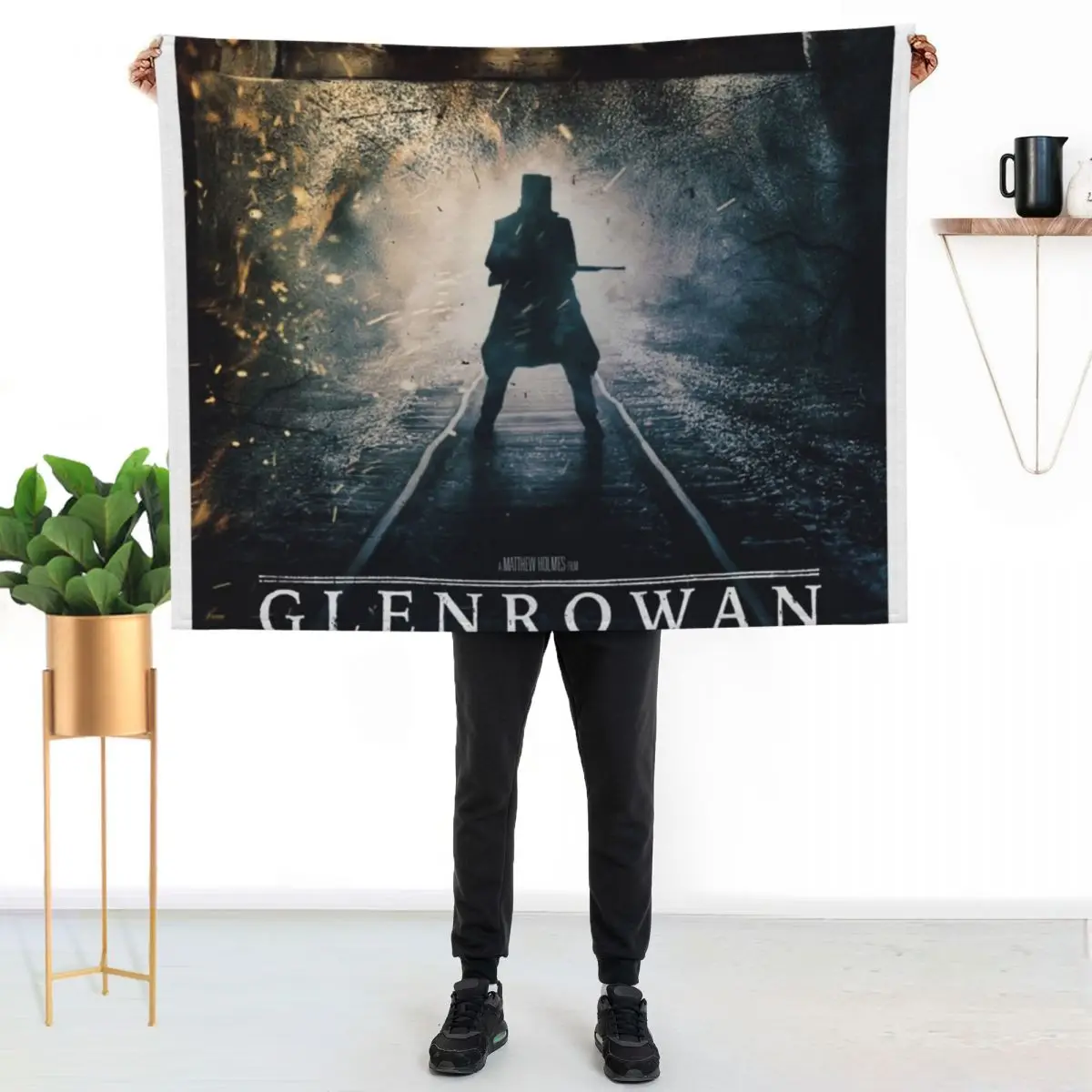 

Glenrowan Throw Blanket Cozy Light Blanket for Travel Camping Picnic