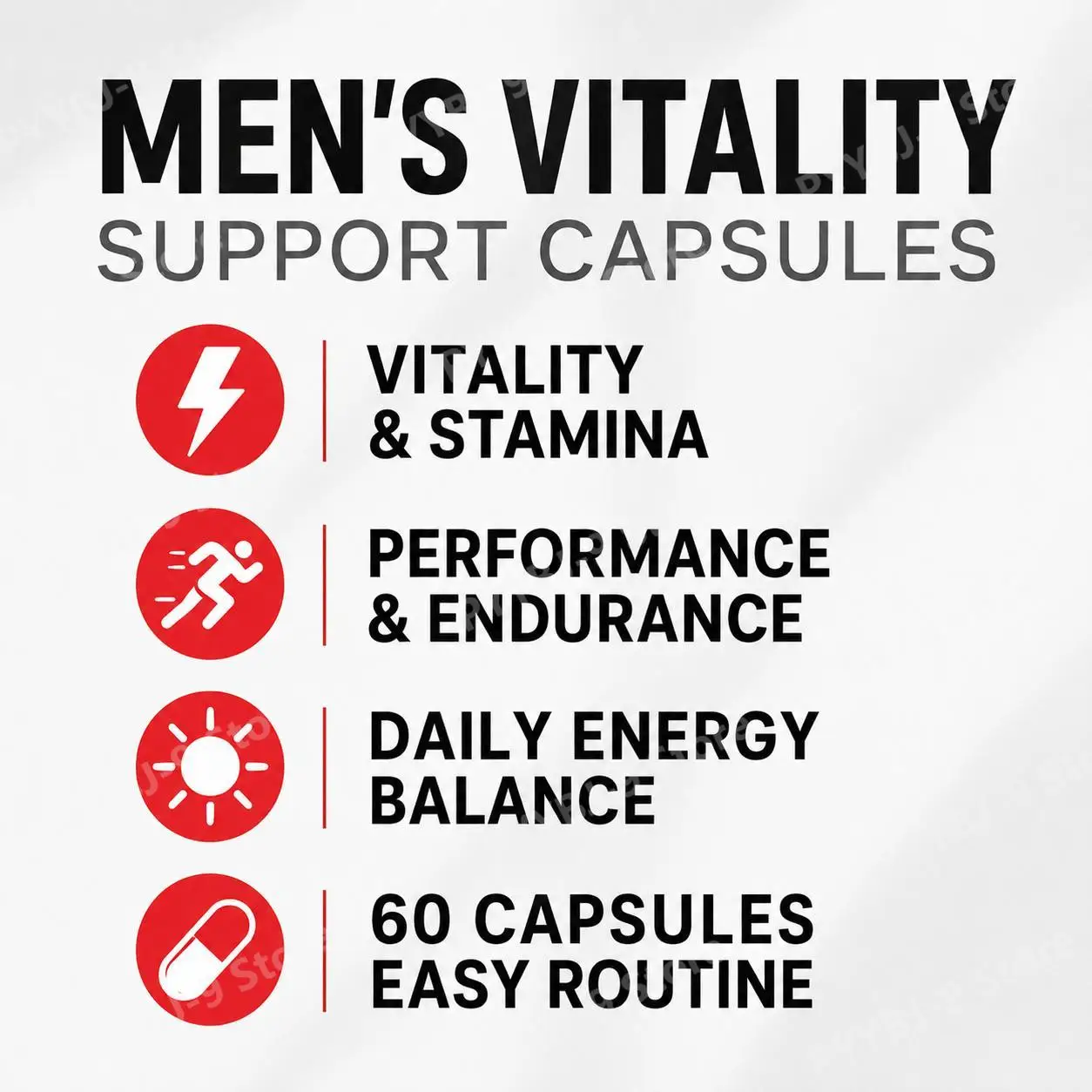 Docteat TESTOXX Maca Ashwagandha Capsules, Ginseng Tribulus, Men's Vitality, Energy, Stamina & Performance Support, 60 Count