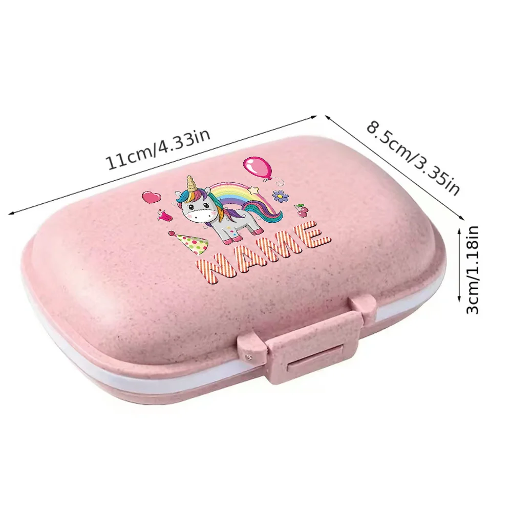 Персонализированное индивидуальное имя, аптечка, дополнительная упаковка для лекарств, контейнер для хранения лекарств, витаминов, коробка для экстренной аптеки