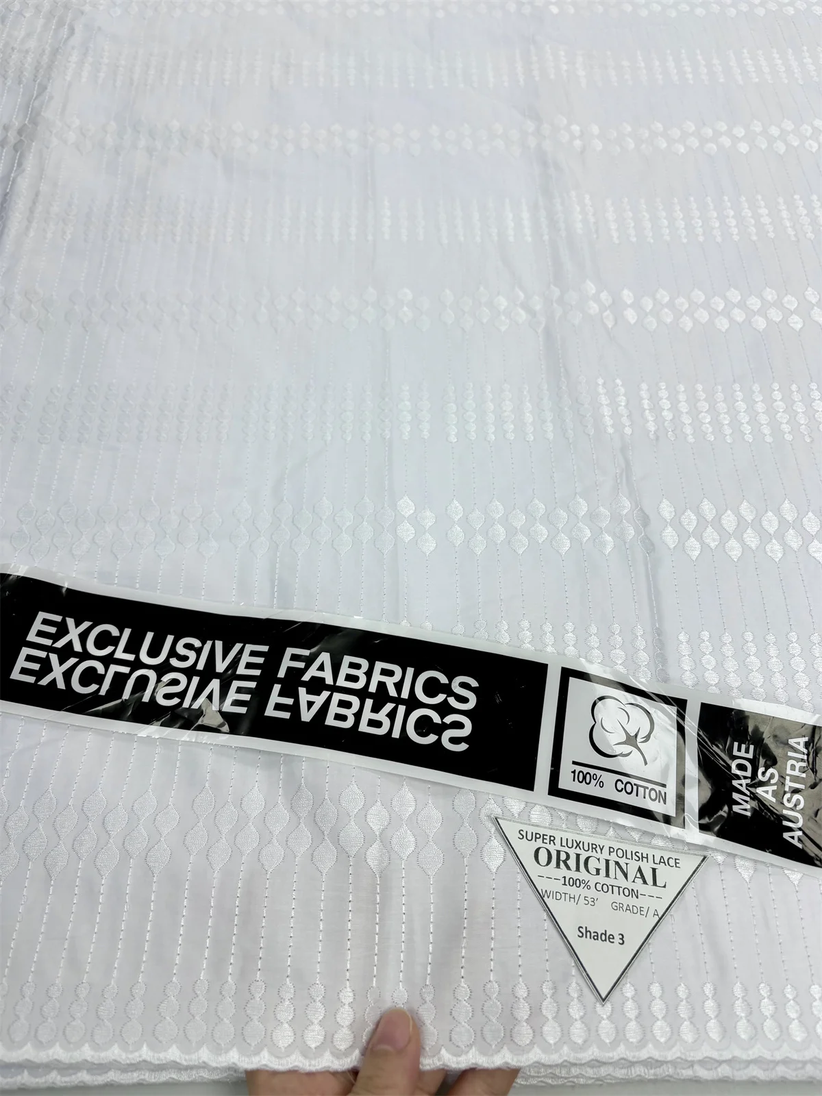 

Хлопковое африканское кружево 2025 г., высокое качество, белая вышивка, польская кружевная ткань, нигерийское кружево для женщин, платье 5 ярдов