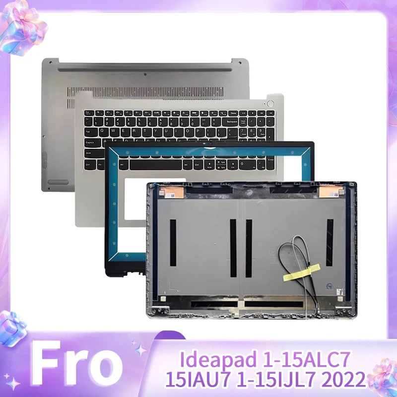New For Ideapad 1-15ALC7 15IAU7 1-15IJL7 2022 Laptop LCD Back Top Cover Front Bezel Palmrest Bottom Case Hingecover