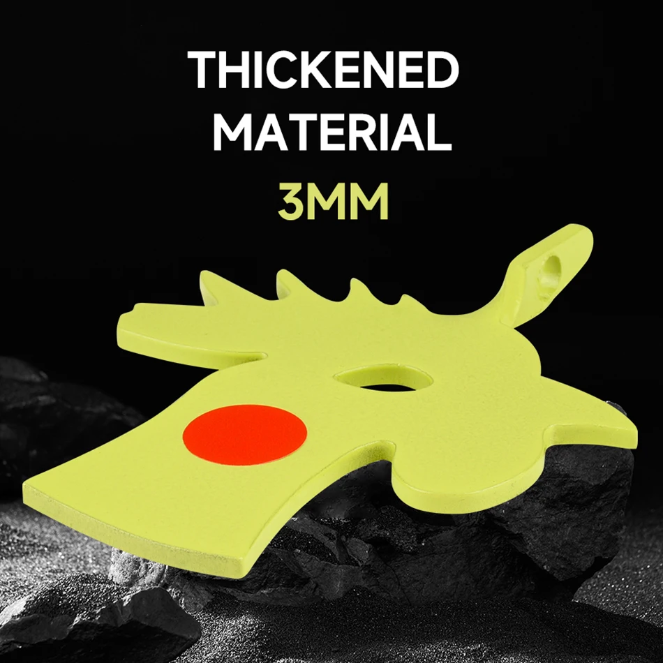 هدف دوار لشجرة الدجاج 2 ألوان 3 مم 360 درجة °   الدوران المحمول المعدني الدوار الهدف في الهواء الطلق وممارسة الرماية