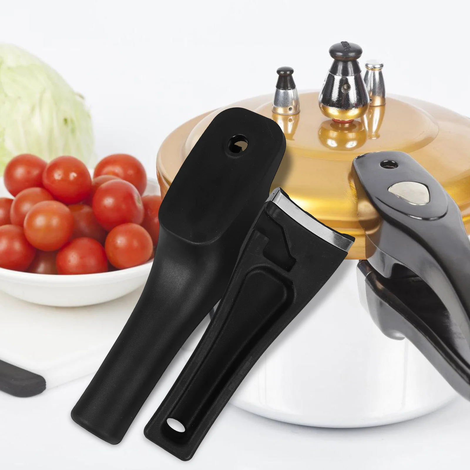 Пара бакелитовых ручек для скороварки, универсальные, легко устанавливаются