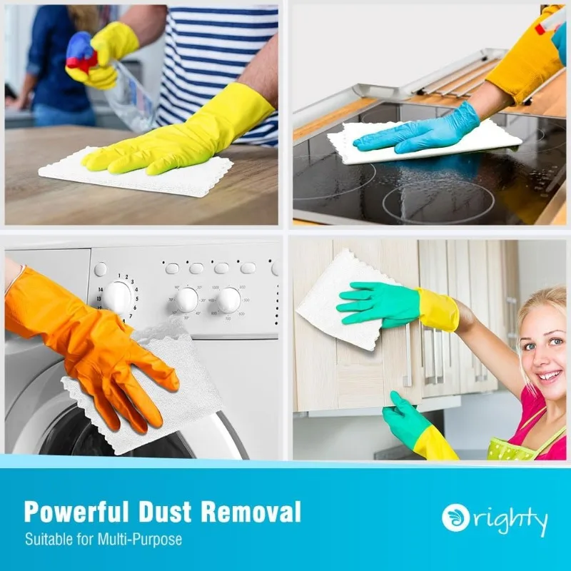 Cleaning Cloths Bulk, 150 Pack Shop Rags Reusable, Multi-Purpose Shop Towels for Cars, Microfiber Cleaning Rags for