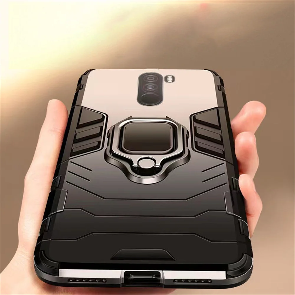 Pocophone F1 Armor For Xiaomi Pocophone F1 Case Shockproof PC+TPU