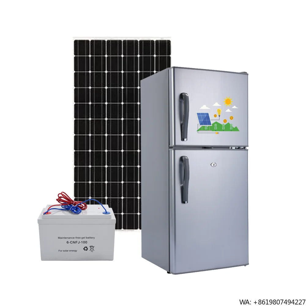 Global Supply Chain Household Refrigerator Double Door  118 Litres With Handle Solar Powered