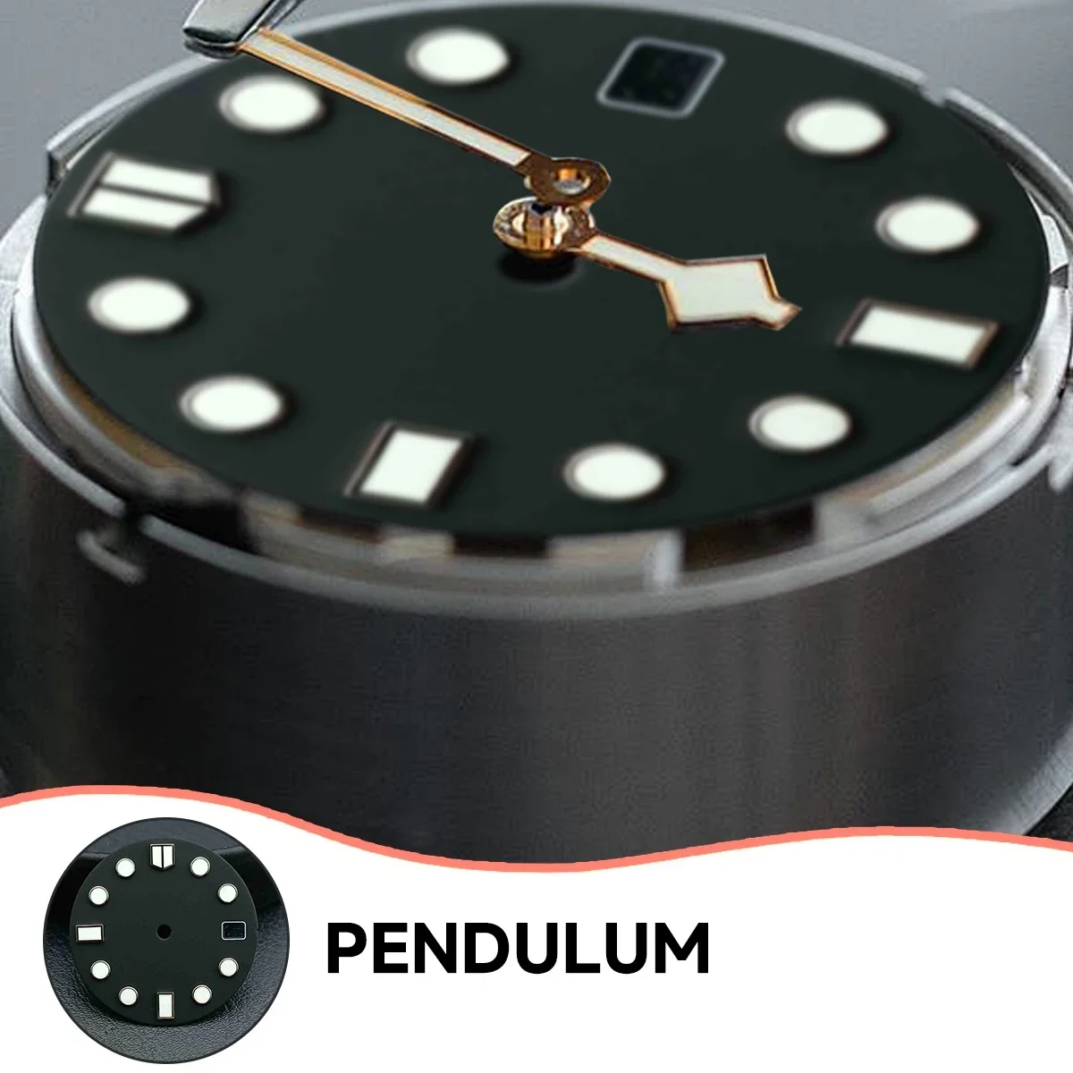 

Диаметр циферблата 28,5 мм, механизм NH35/NH36, светящийся циферблат с одним календарем, аксессуары для часов, настраиваемый циферблат, принадлежности для логотипа «сделай сам»