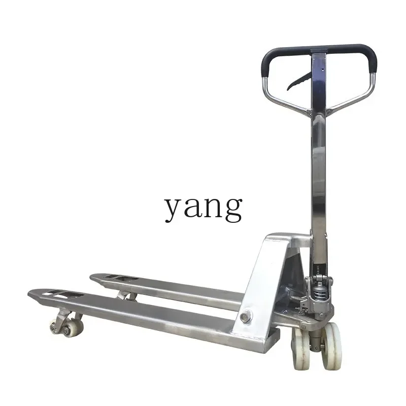 CX Stainless Steel Manual Hydraulic Truck Push Pallet Trailer