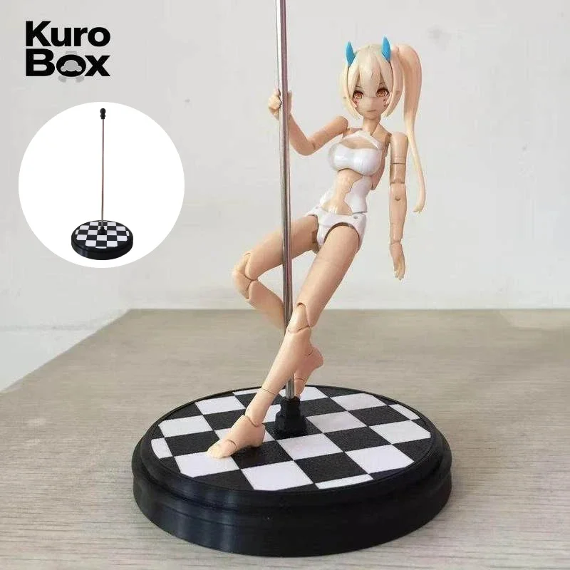 1:12 Pole Dance Stage Platform Figure Accessories Figma Compatible Mecha Girl Doll Diorama Scene Props Display Action Figure