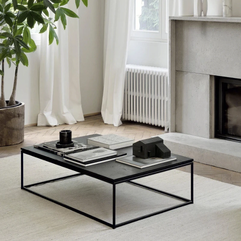 Nordic Minimalist Coffee Table Modern Living Room Designer Aesthetic Coffee Table Italian Clear Mesa Auxiliar Home Furniture