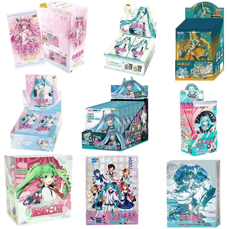 Original KAYOU Anime Hatsune Miku Karten Sakura Story Serie The Future Has You First Sight Tasche Sammelkarten Spielzeug Geschenke