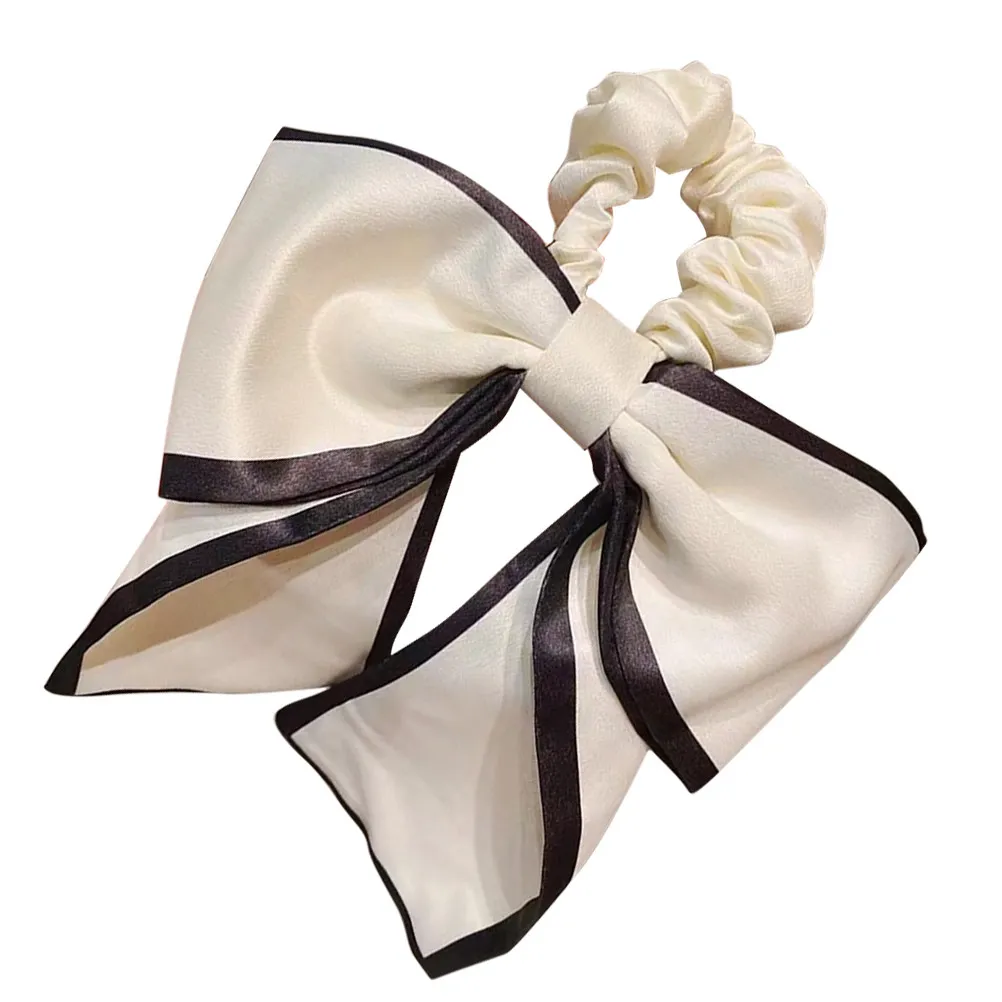 

3Pcs Bowknot Ribbon Hair Ties Elastic Ponytail Holders for Women Cute Long-Lasting Hair Accessories for Daily Parties