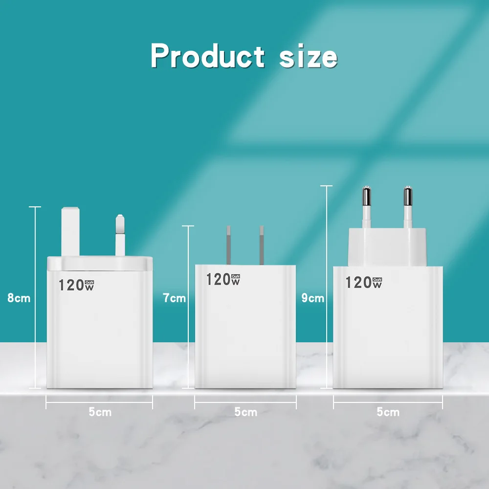 120W super fast charge beauty gauge charger is suitable for mi 12 / 12 Pro high speed flash charge Huawei Apple VIVO charging he