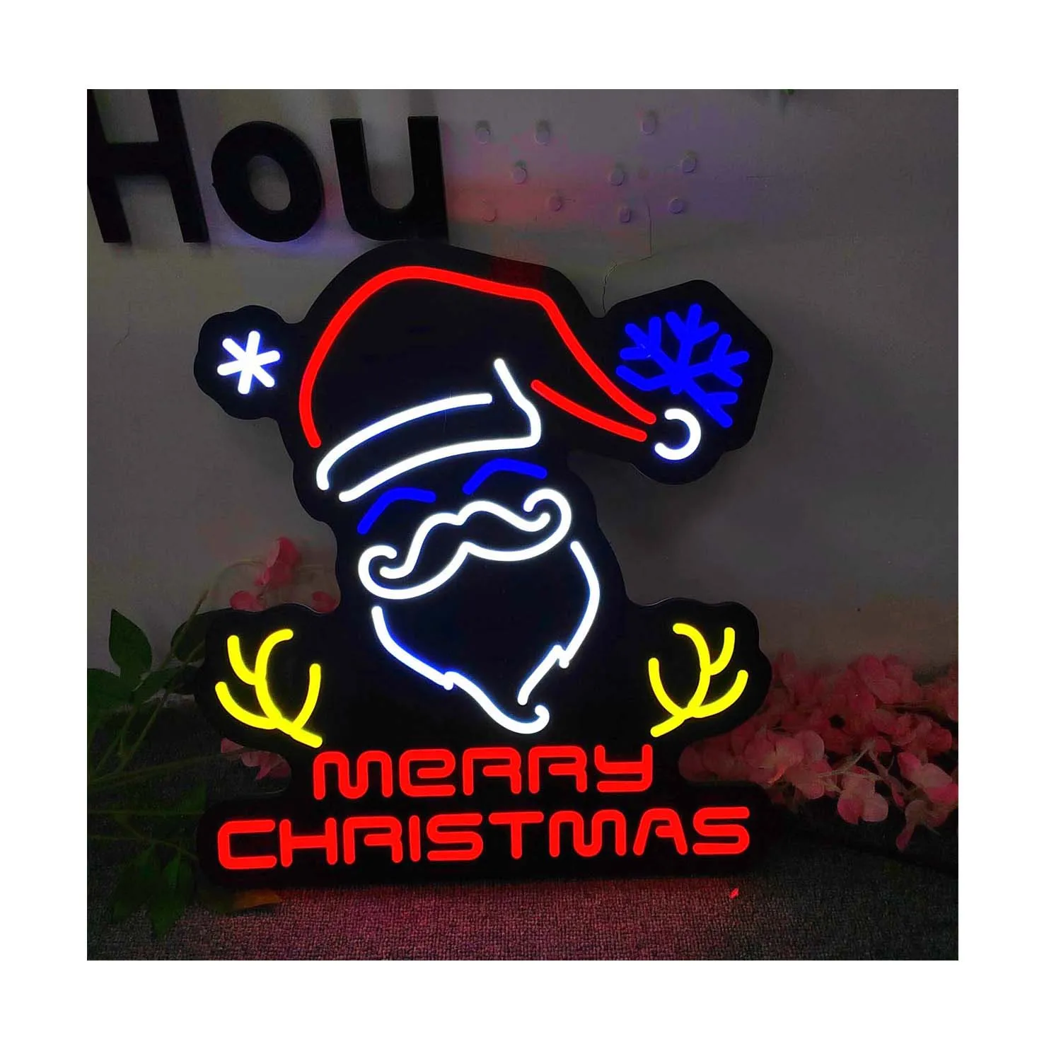 

Merry Christmas, neon light ultra-thin design Merry Christmas atmosphere light LED art neon light is suitable for home decoratio