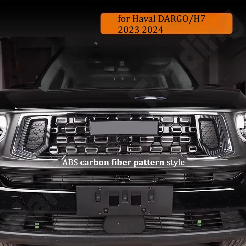 

for Haval DARGO/H7‌ 2023 2024 Mid net decorative sticker/modified front bumper collision protection fog light frame
