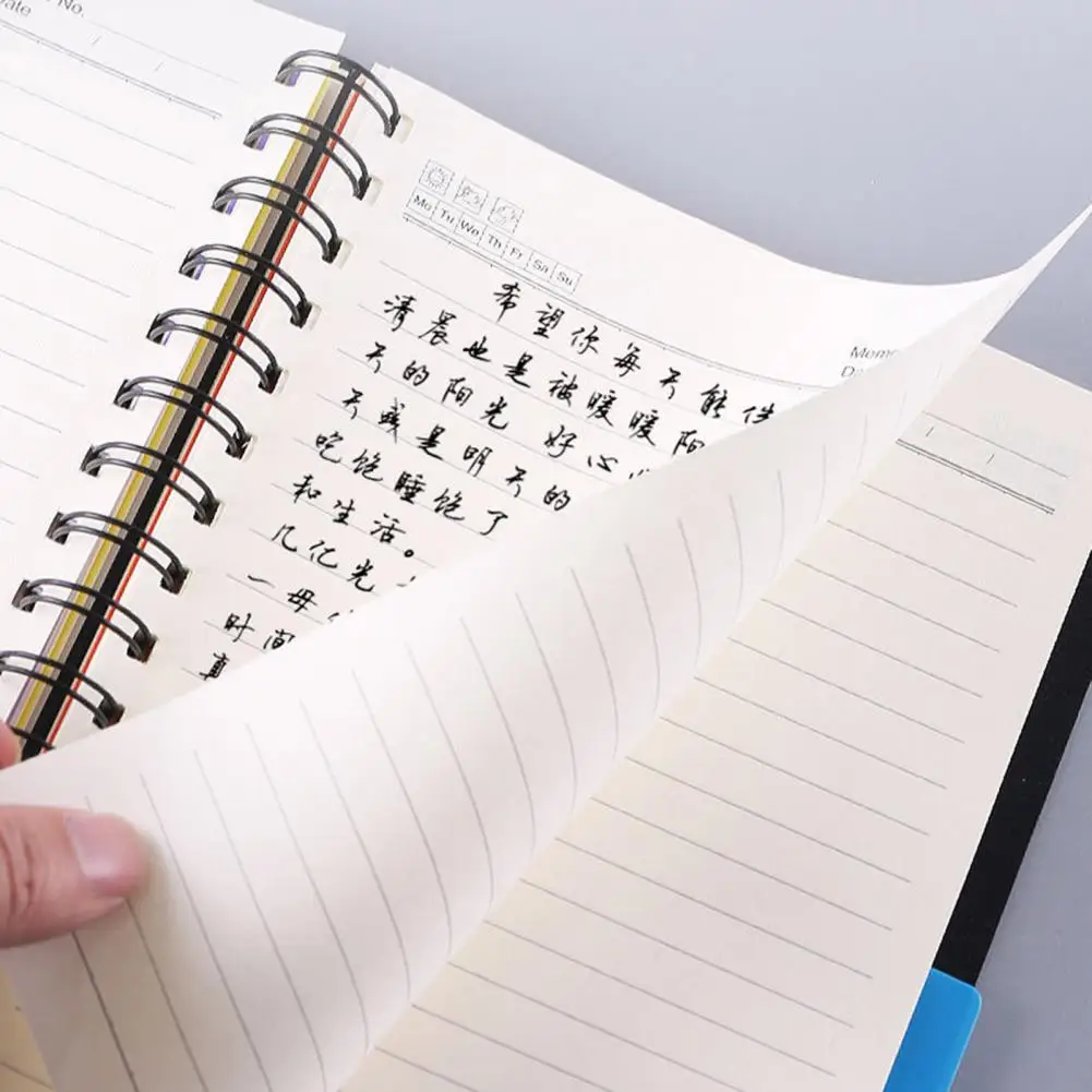 Блокнот из толстой бумаги премиум-класса A5/b5, блокнот на спирали с разделителями, утолщенные страницы для плавного письма, офиса