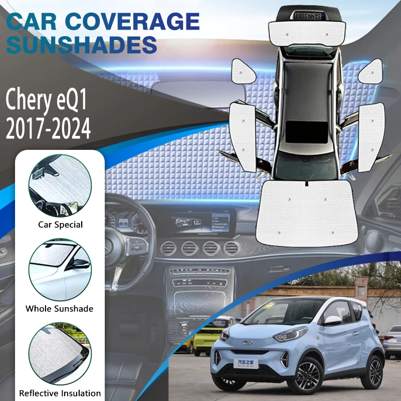 

Солнцезащитные козырьки для Chery eQ1 MASADA EQ1 2017-2024, летние солнцезащитные козырьки, оконные козырьки, ветрозащитные автомобильные аксессуары