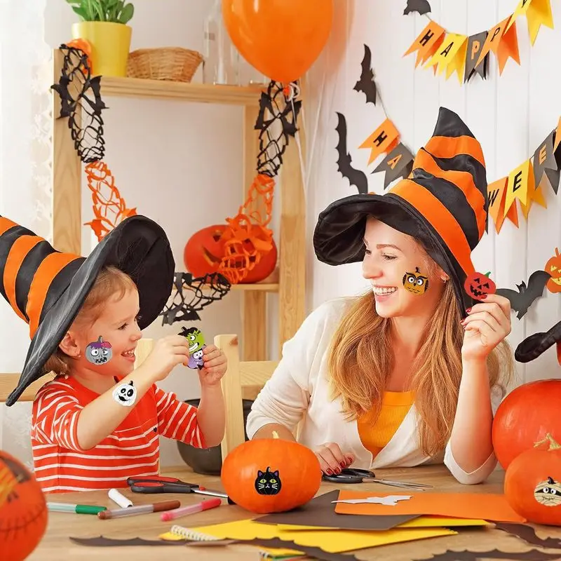 500pcs Halloween Stickers Funny Ghost Monster Pumpkin Stickers Kids DIY Craft Party Supplies
