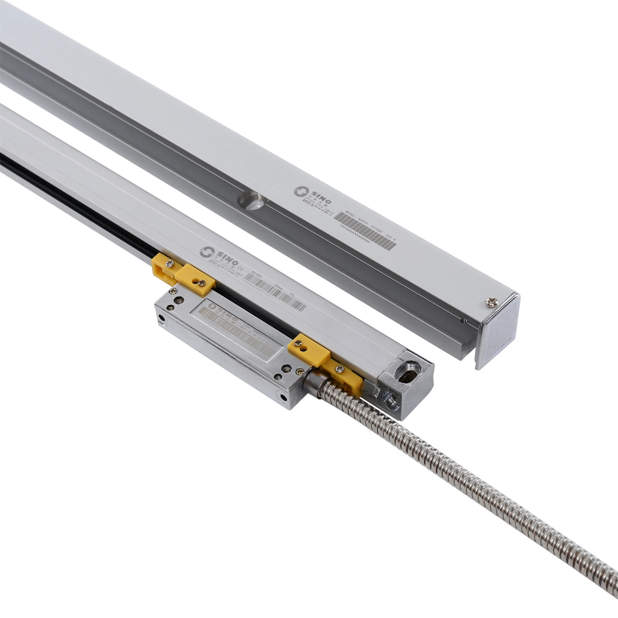 Imagem -04 - Escala Linear Fina Sino-mini Ka500 470 mm 520 mm 0.001 mm 0.005 mm Ttl Ka500 1um 5um Codificador Pequeno Fino Ótico Sensor de Régua Grating