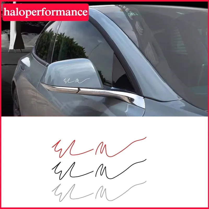 

Elon Musk Signature Car Sticker For Tesla Model S 3 X Y Accessories Creative Auto Stickers Model3 Automobile Decals