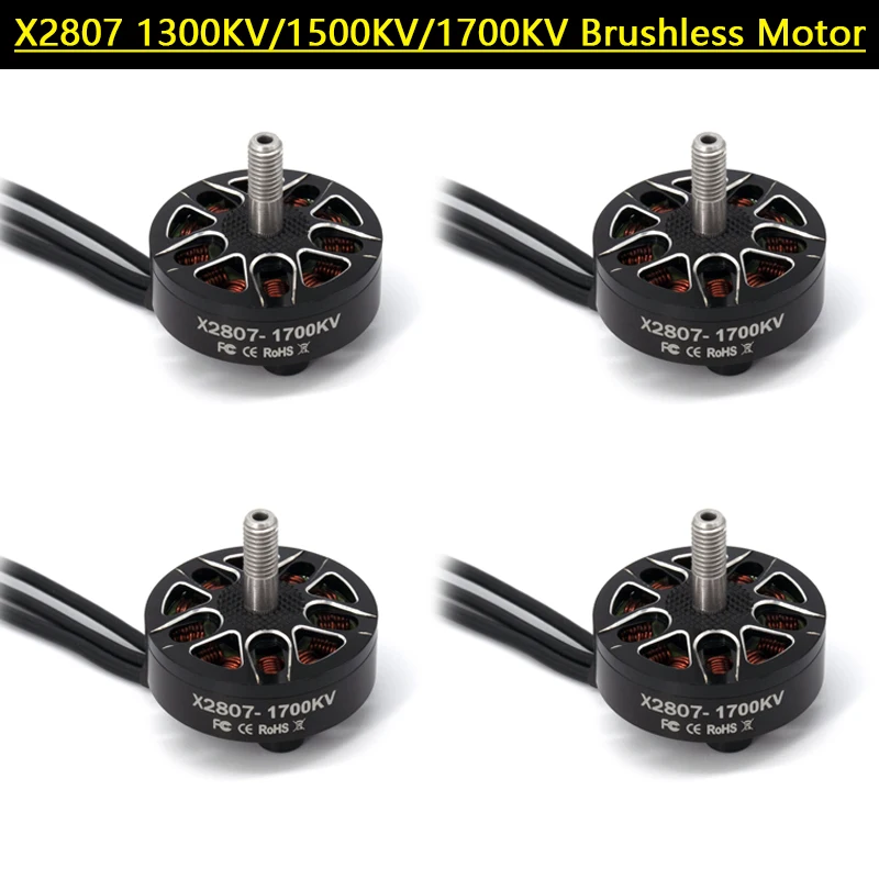 

4PCS X2807 2807 1300KV 1500KV 1700KV 4S-6S Brushless Motor for Mark4 FPV Freestyle 7inch Long Range LR7 Drones DIY Parts