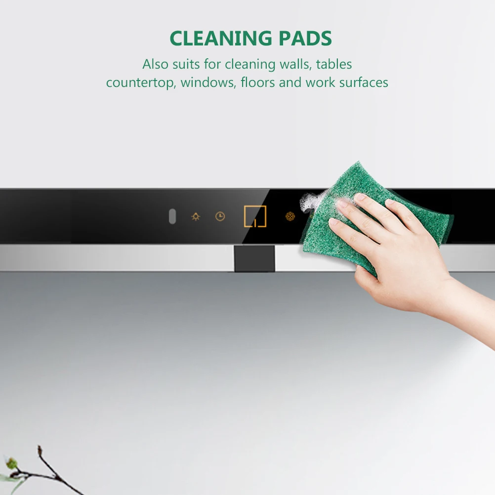 

6Pcs Multipurpose Scour Pads Kitchen Scrubber Highly Absorbent for Dishes Pots Glass Furniture Walls Tables Countertop Windows