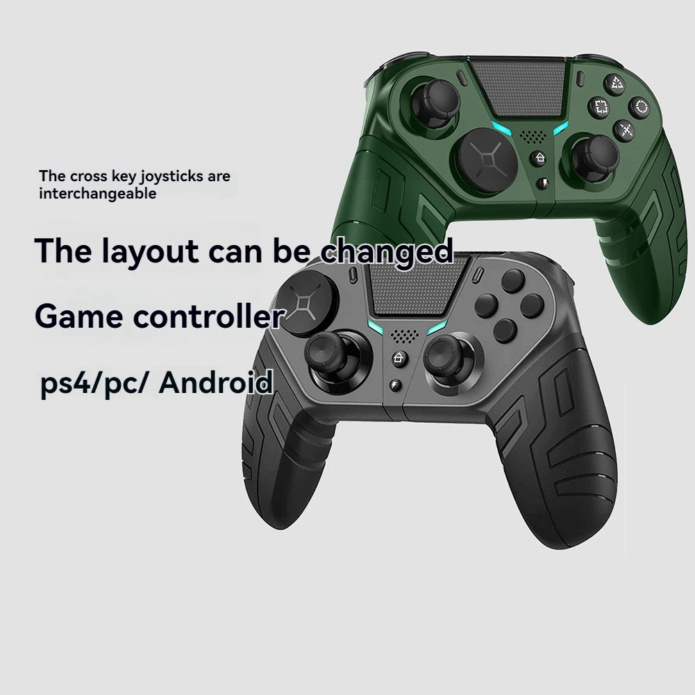 ABJF-For PS4 PC Android Mobile Phone Game Compatible Wireless Bluetooth Gamepad Joystick Trigger Remote Control Controller