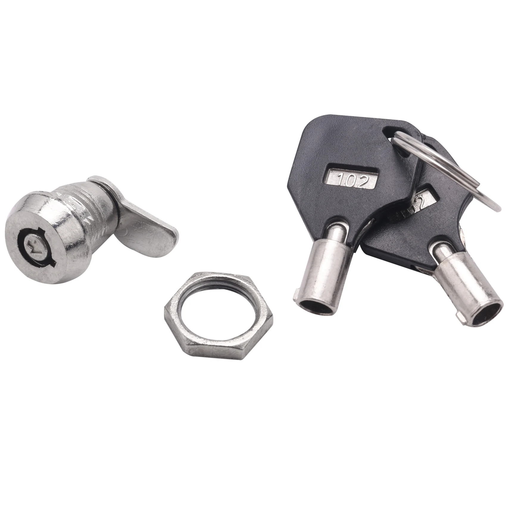 

A97G Cabinet Door Quarter Turn Security Tubular Cam Lock w Keys
