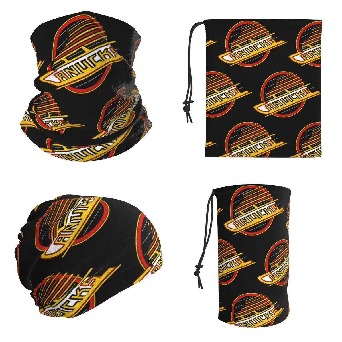 Vancouver Hockey Canucks Skate Bandana Neck Cover Printed Wrap Scarf Multi-use Cycling Scarf For Men Women Adult All Season