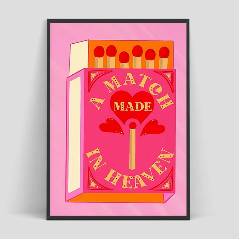 

Pink Strawberry Lemon Card Cocktails Drink Poster Decoration Pictures Room Wall Decorations for Home Art Mural Bedroom Decor