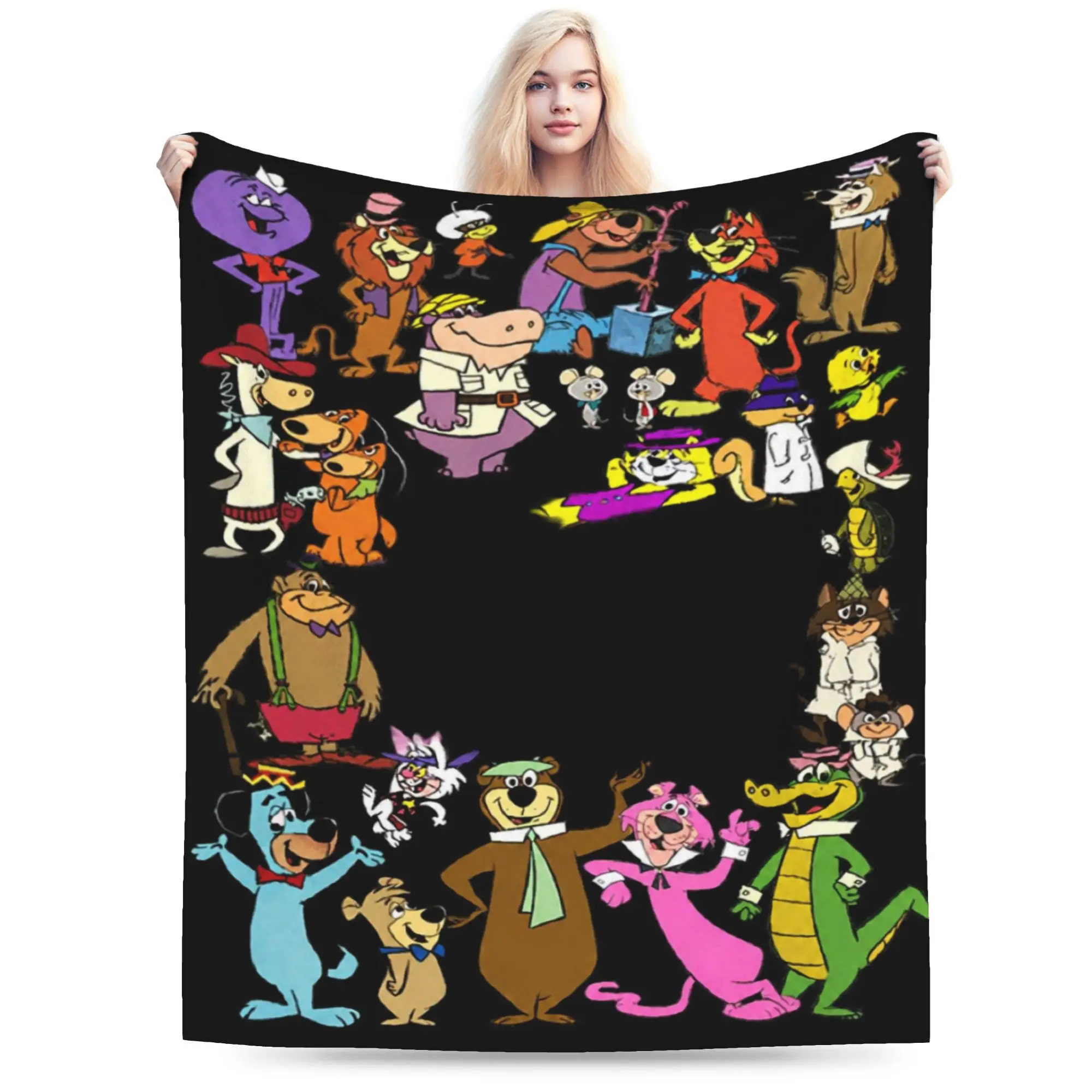 Yogi Bear Blanket Multi-size Super Soft and Warm  Throw Blankets for Sofa Couch and Bed