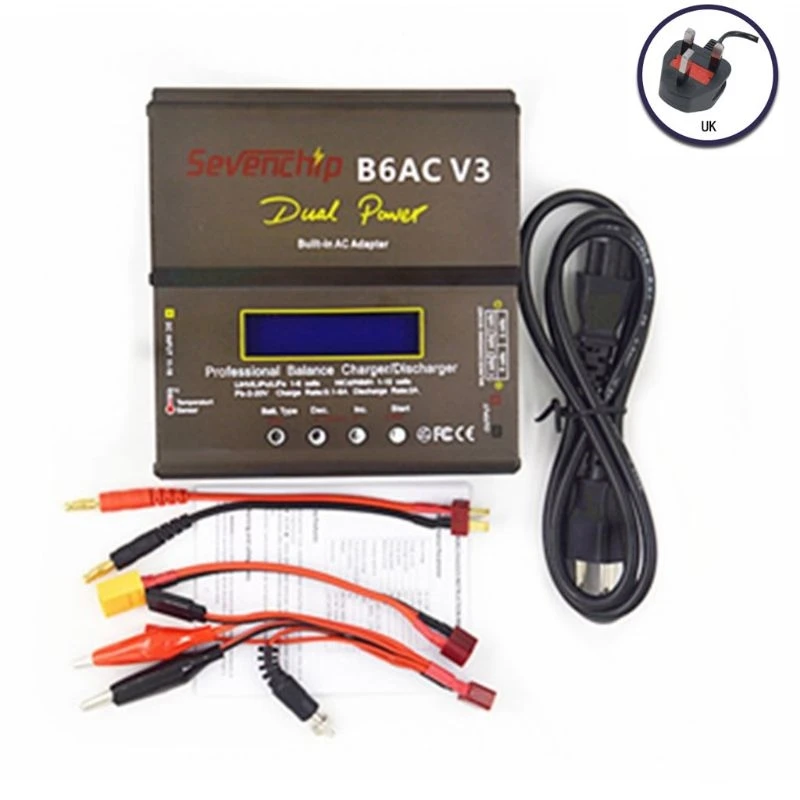 31BA B6AC AC 100-240V 6A 80W Dual Power for Smart Digital Balance For LiPo, LiHv, Lilon, LiFe, NiCd, NiMH RC Car T