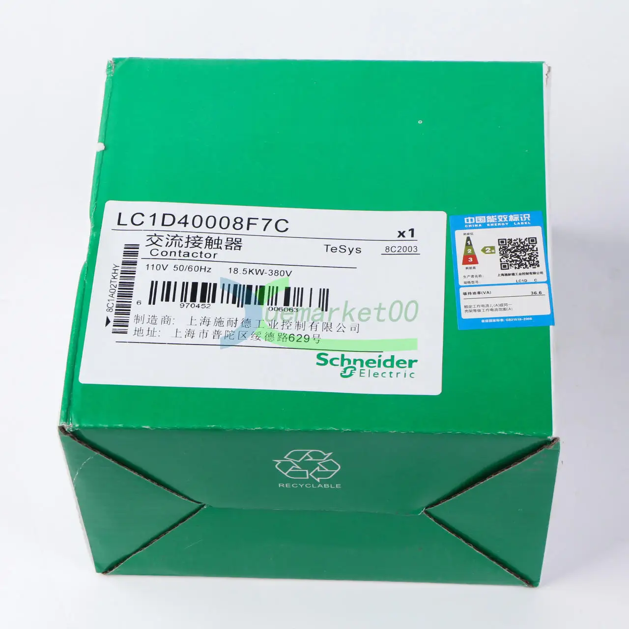 

Новый контактор One LC1D40008F7C LC1D40008F7, В переменного тока, Гц